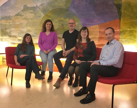 Our parent representatives (from left to right): Cordula Gründer, Claudia Frings, Carsten Ließ, Mirjam Lehmann, Gabriel Krause (not in the picture: Juliane Dänhardt)